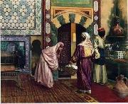 unknow artist Arab or Arabic people and life. Orientalism oil paintings  373